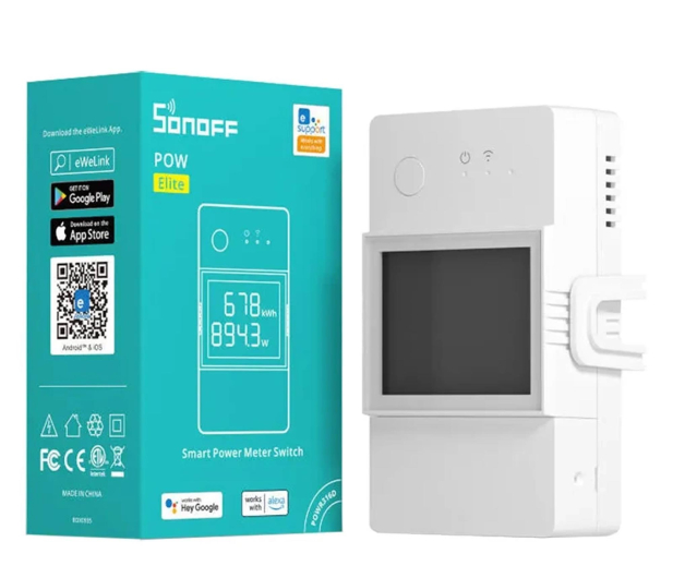 Sonoff Przełącznik z pomiarem energii POWR320D POW Elite - 1347512 - zdjęcie